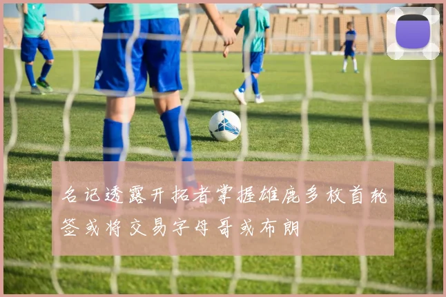 名记透露开拓者掌握雄鹿多枚首轮签或将交易字母哥或布朗